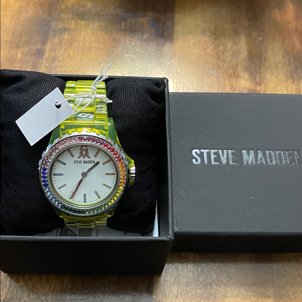 Steve Madden women’s watch brand new in gift box.